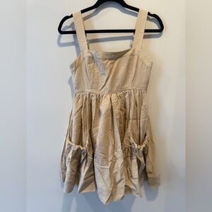 Forever 21 Tan Short Sleeve Dress